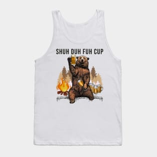 Drinking Bear  beer drinking tee Tank Top